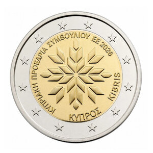 2 euros commémorative Chypre 2026 - Présidence de l'Union européenne.