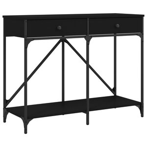 vidaXL Table console noir 100x39x78 5 cm bois d'ingénierie