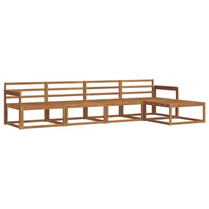 vidaXL Ensemble de canapés d'extérieur 5 pc Naturel