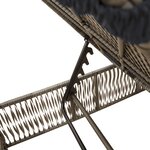 vidaXL Chaises longues avec coussins lot de 2 gris résine tressée