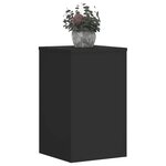 vidaXL Supports pour plantes 2 Pièces noir 30x30x50 cm bois d'ingénierie