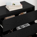 vidaXL Buffet Chêne noir 79 x 36 x 75.5 cm Bois d'ingénierie