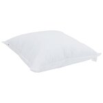 vidaXL Oreillers 2 Pièces Blanc 80 x 80 cm 130gsm 100  coton