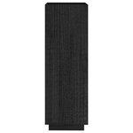 vidaXL Bibliothèque/Séparateur de pièce noir 40x35x103 cm pin massif