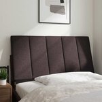 vidaXL Coussin de tête de lit marron foncé 100 cm tissu