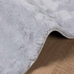 vidaXL Tapis de surface HUARTE Gris 200 x 140 cm Polyester