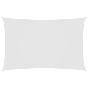 vidaXL Voile de parasol tissu oxford rectangulaire 2 5x5 m blanc