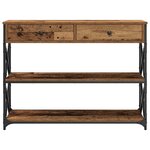 vidaXL Table Console avec tiroir Bois ancien 100 x 28 x 75 cm