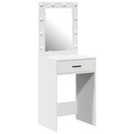 vidaXL Coiffeuse avec tiroir Blanc 50 x 41 x 135 cm Bois d'ingénierie