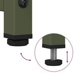 vidaXL Buffet haut vert olive 68x39x107 cm acier