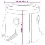vidaXL Seaux pliables 2 Pièces bleu 30 L PVC