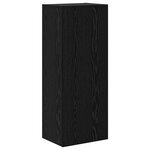 vidaXL Meuble TV mural Chêne noir 40 5 x 30 x 102 cm Bois d'ingénierie