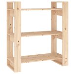 vidaXL Bibliothèque/Séparateur de pièce 80x35x91 cm Bois massif Pin