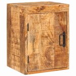 vidaXL Table de chevet Marron 35 x 33 x 48 cm Bois de mangue massif