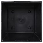 vidaXL Jardinière et intérieur amovible blanc 11/26 5 L rotin PP