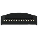 vidaXL Lit de repos sans matelas noir 90x190 cm velours