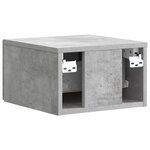 vidaXL Cabinet de chevet mural Gris béton 33 x 34 5 x 20 cm