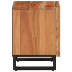 vidaXL Tables de chevet 2 Pièces 40x34x46 cm bois d'acacia massif