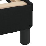 vidaXL Lit avec matelas noir 140x190 cm tissu