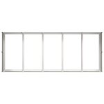 vidaXL Jardinière 200x80x40 cm acier inoxydable