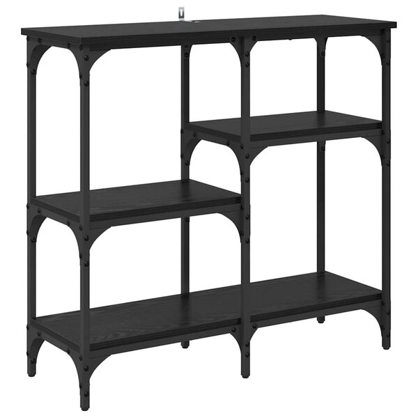 vidaXL avec étagère Chêne noir 80 x 29 x 75 cm Bois d'ingénierie