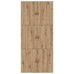 vidaXL Cadre de lit avec stockage chêne artisanal 200 x 90 x 31 5 cm