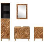 vidaXL Ensemble de Meubles de Salle de Bain 4 pièces