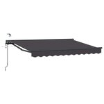 vidaXL Auvent rétractable électrique Anthracite 3 x 2 5 m