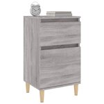 vidaXL Table de chevet sonoma gris 40x35x70 cm