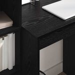 vidaXL Bureau Chêne noir 70 x 50 x 76 cm Bois d'ingénierie