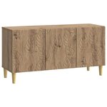 vidaXL Meuble TV 99 x 34 5 x 50 cm Chêne artisanal Bois d'ingénierie