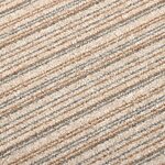 vidaXL Tapis 20 Pièces Beige rayé 50 x 50 cm 100  Polypropylène
