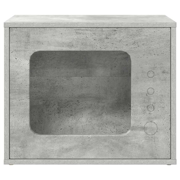 vidaXL Maison pour chat Béton 51 x 30 x 42 5 cm Bois d'ingénierie