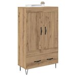 vidaXL Haut Armoire avec tiroir Chêne artisanal 69 5 x 31 x 115 cm