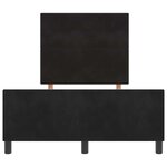 Cadre de lit en velours noir vidaXL 120x200 cm