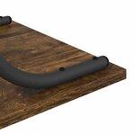 vidaXL Table console Chêne fumé 101 x 35 x 80.5 cm Bois d'ingénierie