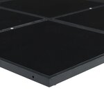vidaXL Ensemble à manger de jardin 13 Pièces coussins noir résine tressée