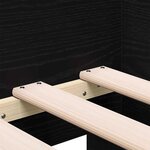 vidaXL Lit d'appoint Chêne noir 90 x 190 cm Bois d'ingénierie