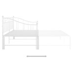 vidaXL Cadre de canapé-lit extensible sans matelas blanc 90x200 cm