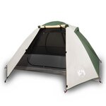 vidaXL Tente de camping à dôme 2 personne vert imperméable
