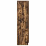 vidaXL Buffet chêne fumé Chêne fumé Bois Grand Buffet chêne fumé
