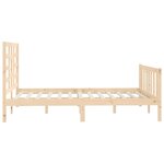 vidaXL Cadre de lit sans matelas 140x200 cm bois massif de pin