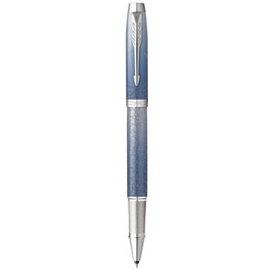 PARKER IM Premium Polar  Stylo roller  Dégradé de gris  recharge noire pointe fine  Coffret cadeau