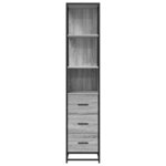 vidaXL Armoire de salle de bain sonoma gris 35x37 5x166 cm