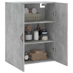 vidaXL Armoire murale gris béton 69 5x34x90 cm