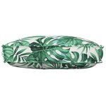 vidaXL Coussin pour dossier de palette Floral Motif de feuille