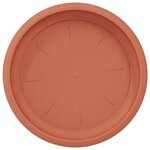 vidaXL Plateau à fleurs rond 6 Pièces Rouge brique Ø 17 5 x 2 cm