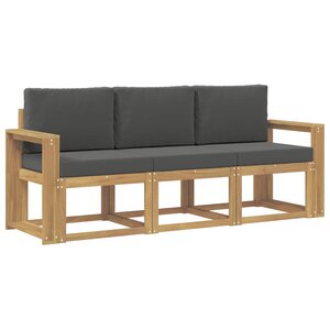 vidaXL Ensemble de canapés d'extérieur 3 pc