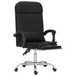 Fauteuil de massage inclinable de bureau informatique étude similicuir noir 02_0025417