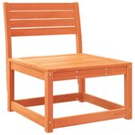 vidaXL Canapé de jardin cire marron bois de pin massif